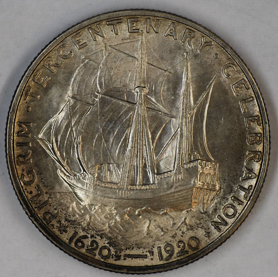 1920-1921 PILGRIM COMMEMORATIVE HALF DOLLAR